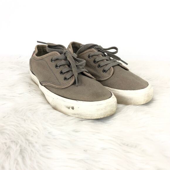 Levi's Shoes - Levi’s 5.5 Womens Taupe Lace-up Canvas Sneakers